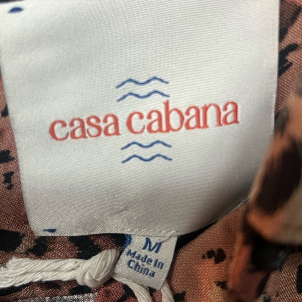 casa cabana | Tops | Nwt Casa Cabana Long Sleeve Animal Print. M - Picture 3 of 4